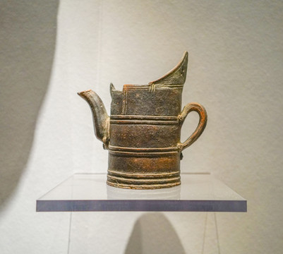 西藏陶质茶壶西藏文化酥油茶壶