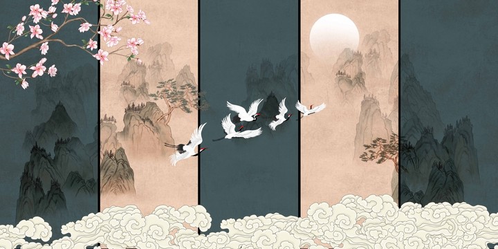 新中式山水畫