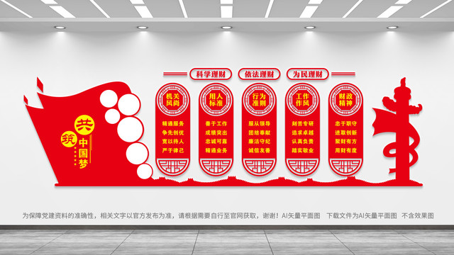 財政背景墻