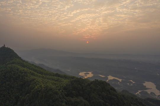 茶山竹海日出