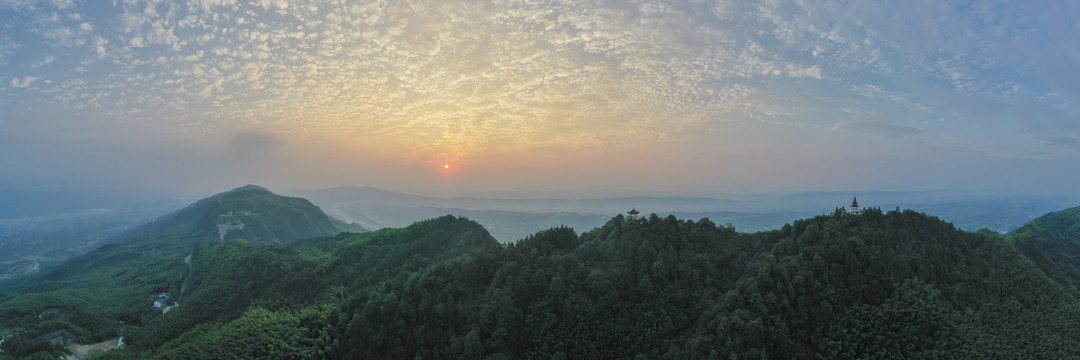 永川茶山竹海全景