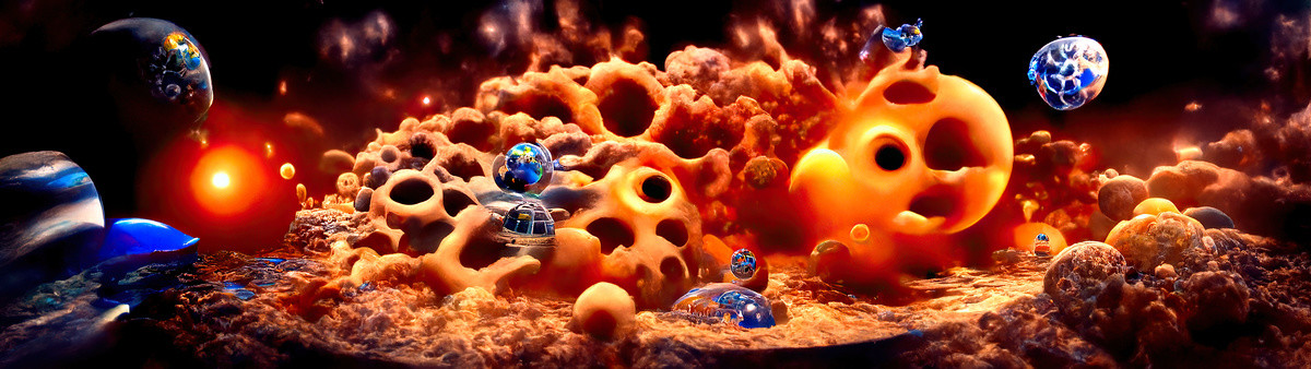 宇宙大爆炸太空星球背景墻