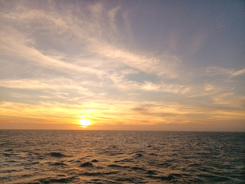 海景夕阳