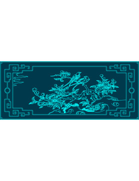 中式燕子花鸟红木木雕