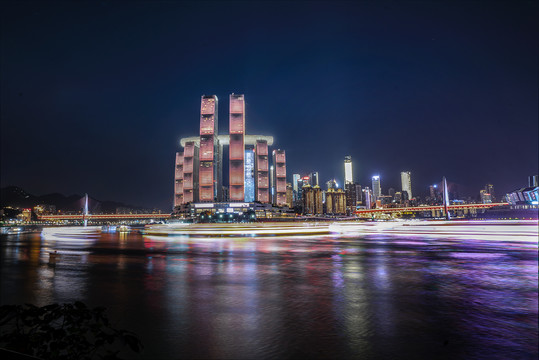 重庆来福士夜景