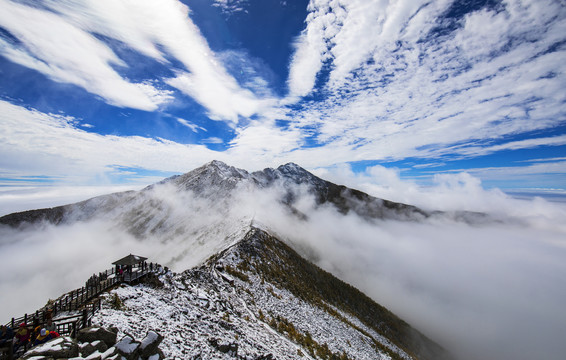 秦岭云雾仙界太白山