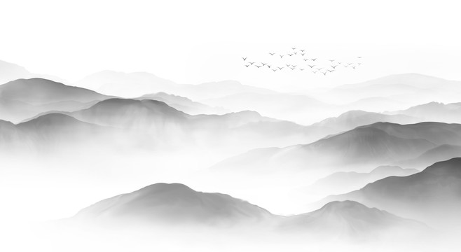 水墨山水畫
