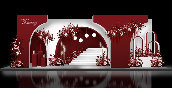 紅白婚禮舞臺(tái)