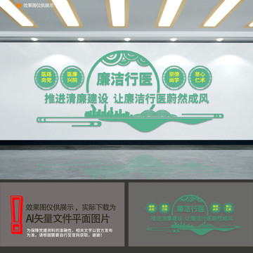 廉潔行醫(yī)文化墻