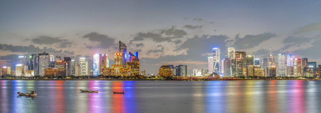 杭州钱江新城夜景