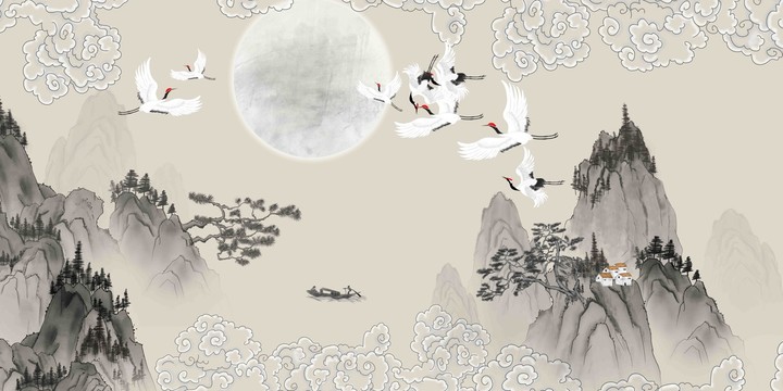 中式水墨畫