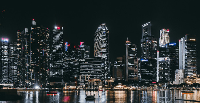 新加坡來福士建筑夜景