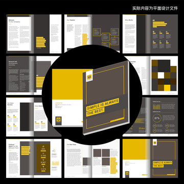 企業(yè)宣傳畫冊cdr設(shè)計模板