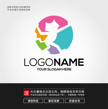 卡通小猫LOGO