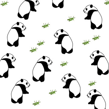 手机壳文创布艺用途的熊猫图案