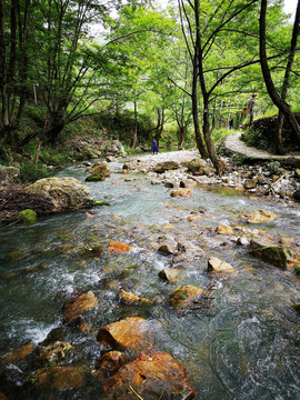 小河流水