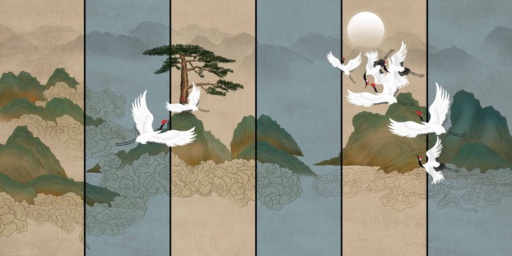 新中式山水畫