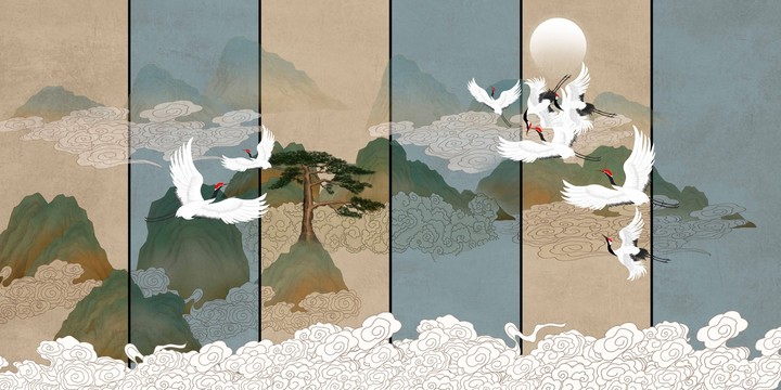 國(guó)潮山水畫(huà)
