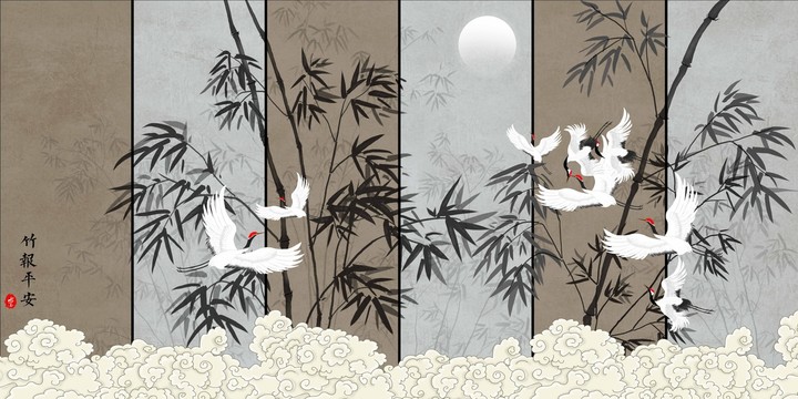 水墨竹子