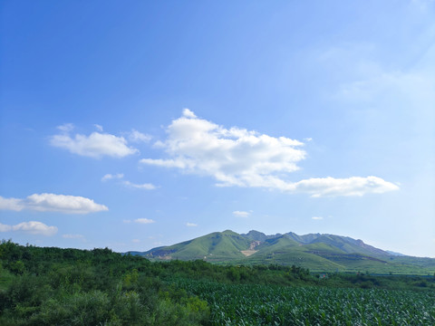 蓝天白云风景