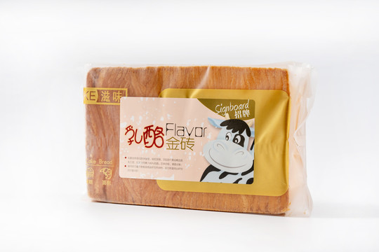 乳酪金磚面包烘焙白底圖