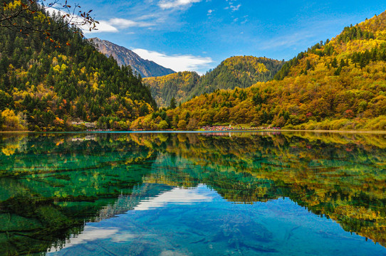 九寨沟秋景