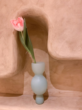郁金香与花瓶