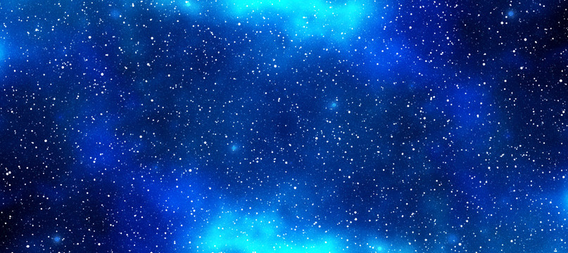 长幅蓝色星空背景