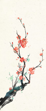 古風(fēng)水墨梅花