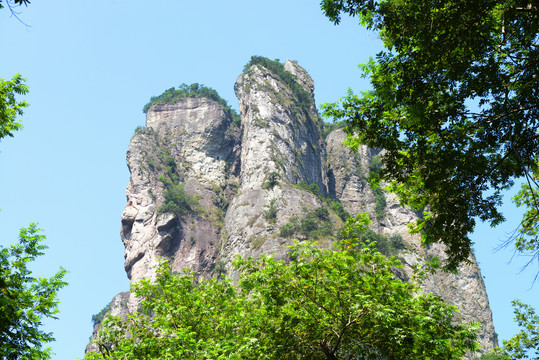 雁荡山灵峰景区合掌峰夫妻峰