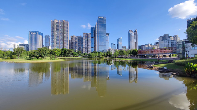 深圳香蜜公园湖景