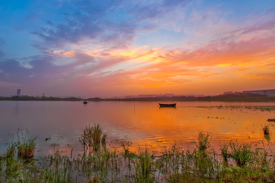 合肥方兴湖夕照