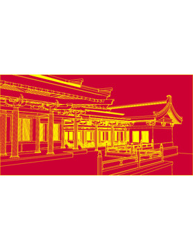 唐代建筑立柱欄桿