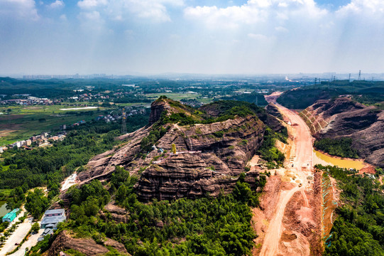 清远丹霞地貌马头风景