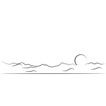 山海手繪