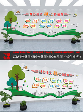 校園社會主義核心價值觀文化墻