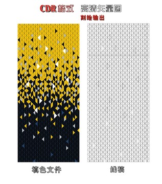 三角形大背景幾何簡約圖案