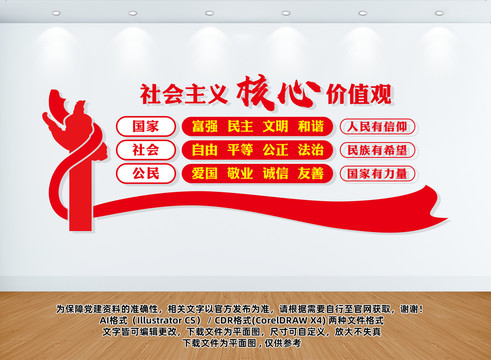 核心價(jià)值觀文化墻