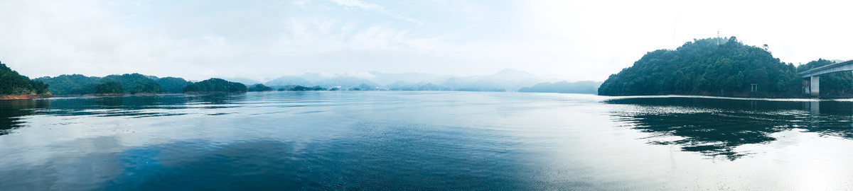 千岛湖湖泊全景图
