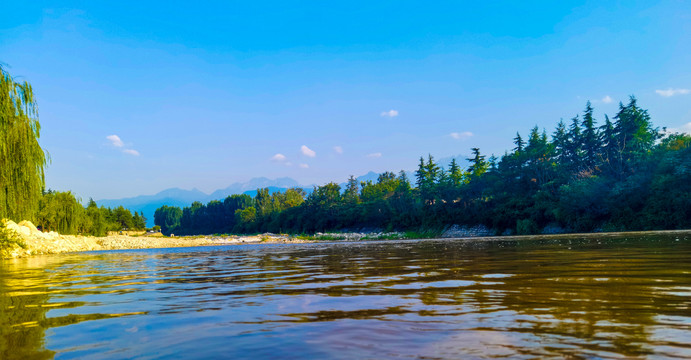 秦岭北麓石砭峪河古河道