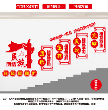 民族團(tuán)結(jié)樓梯文化墻