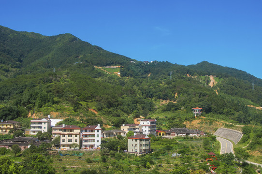 大羽村山村风景