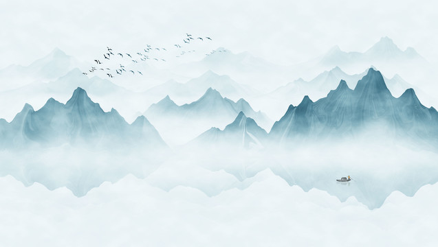 水墨山水畫