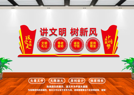 講文明樹新風(fēng)文化墻