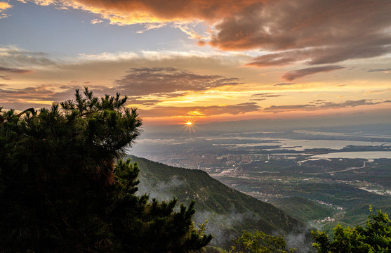 庐山小天池夕阳