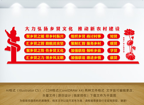 鄉(xiāng)賢文化墻