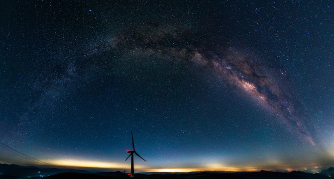 超清超高分辨率星拱银河全景