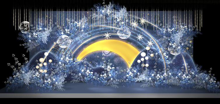藍(lán)色星空婚禮