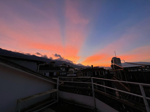 大理苍山夕阳