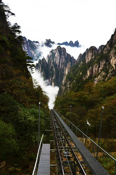 黄山火车道